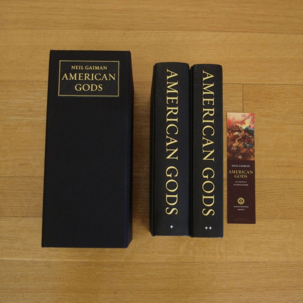 AMERICAN GODS: Neil Gaiman Suntup Signed Numbered Edition w/ Traycase